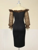 Strapless Deep V Neck Pencil Dress Bodycon