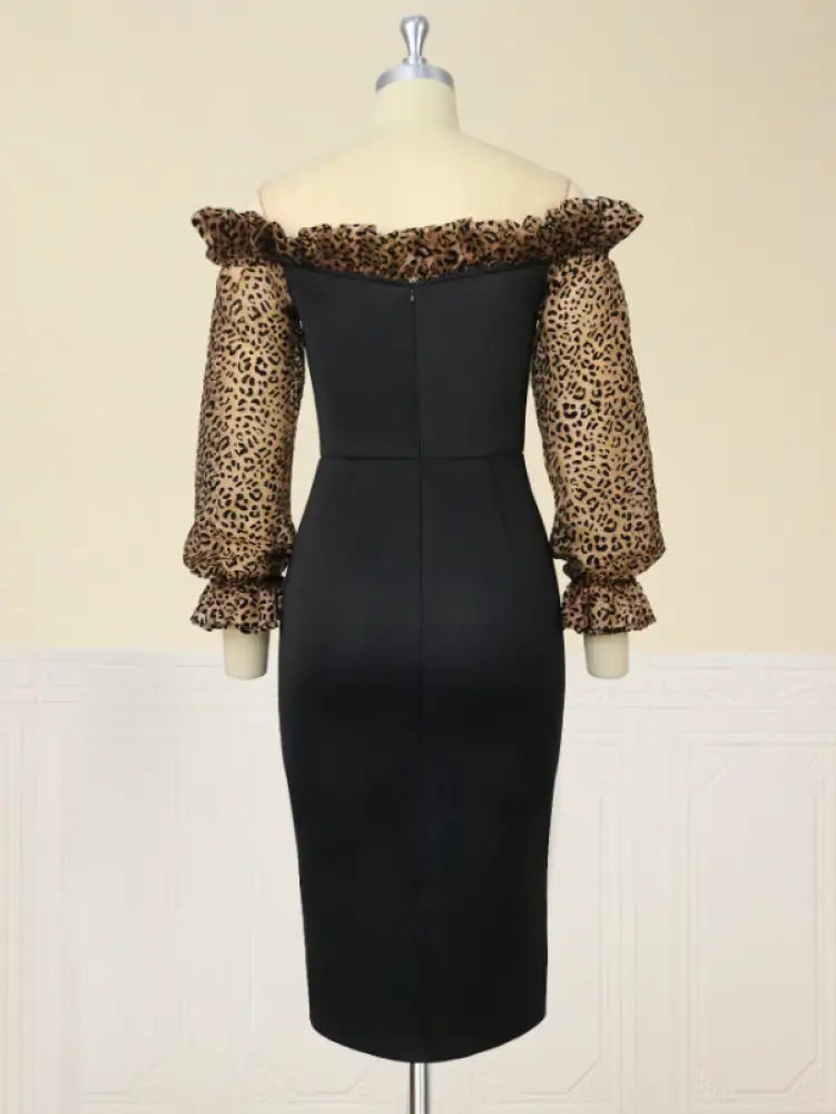 Strapless Deep V Neck Pencil Dress Bodycon