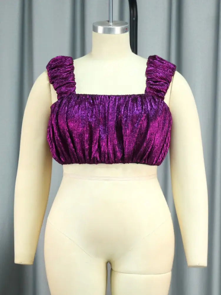 Strappy Glitter Sexy Tanks Tops Camis Plus Size