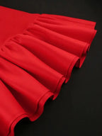 Women A-Line Red Dress Party 2023 New