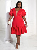 Women A-Line Red Dress Party 2023 New