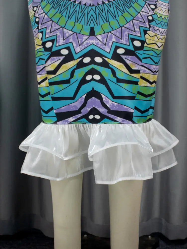 Women Printed High Waist Mermaid Skirts