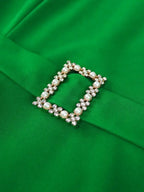 DRESS A Line Dress O Neck Beading Mesh Patchwork Lantern Sleeves