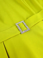 DRESS A Line Party Dress O Neck Cloak Sleeve Beading High Waist