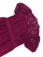 DRESS A-line White Party Dress Hollow-out Sexy Lace Dresses