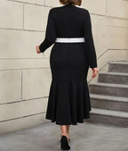 Black Business Casual Holiday Work Dresses Winter Outfits