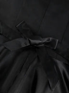 Black Sleeveless A Line Dress Elegant Office Wear Black Bridesmaid Dresses