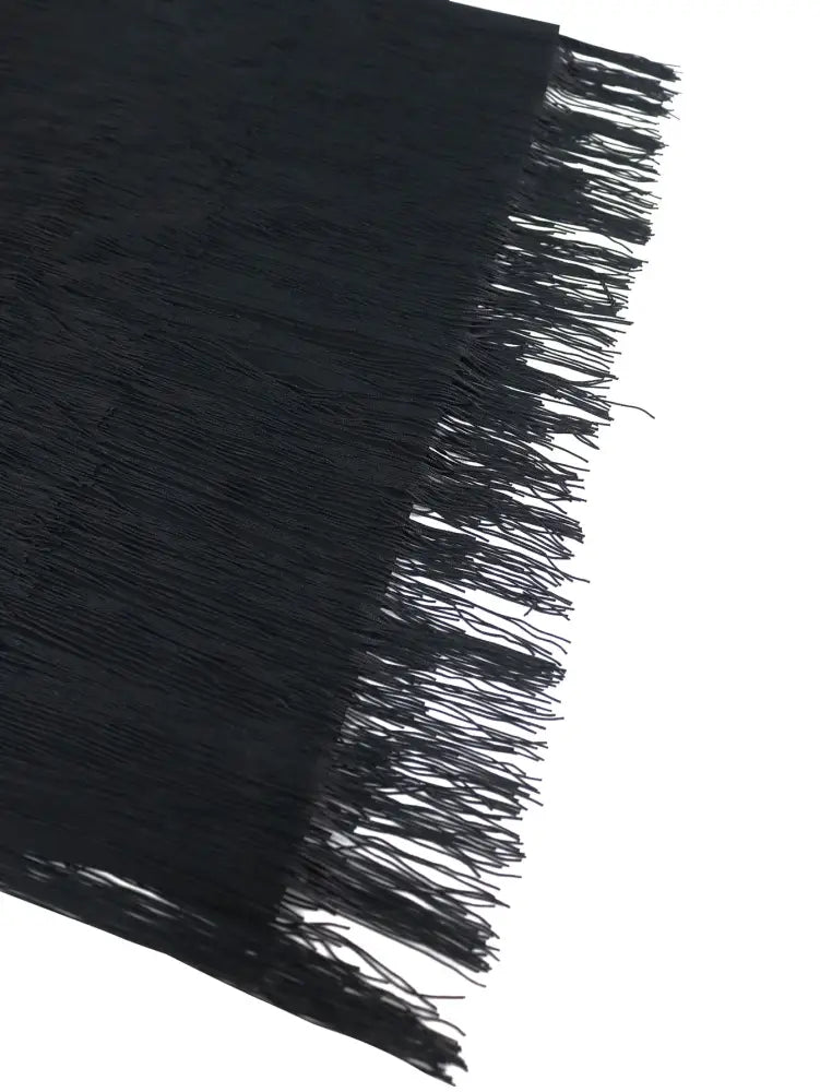 Black Wedding Guest Dress Short Tassel Party Fringe