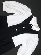 Business Work Dresses Vintage Swing Turn-Down Collar Dress