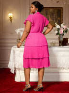 Church Clothes for Woman Plus Size Bow Collar Grace Causal