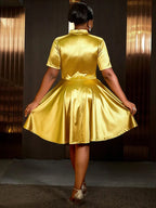 Cocktail Dresses for Wedding Guest Gold Birthday Dress