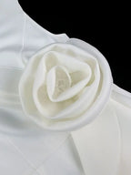 Dress for Wedding White Sleeveless Package Hip Dresses