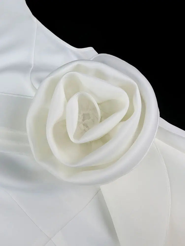 Dress for Wedding White Sleeveless Package Hip Dresses