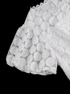Elegant African Wedding Guest Gowns White Lace Dress