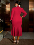 Elegant Church Dresses for Women Mermaid Long Sleeves
