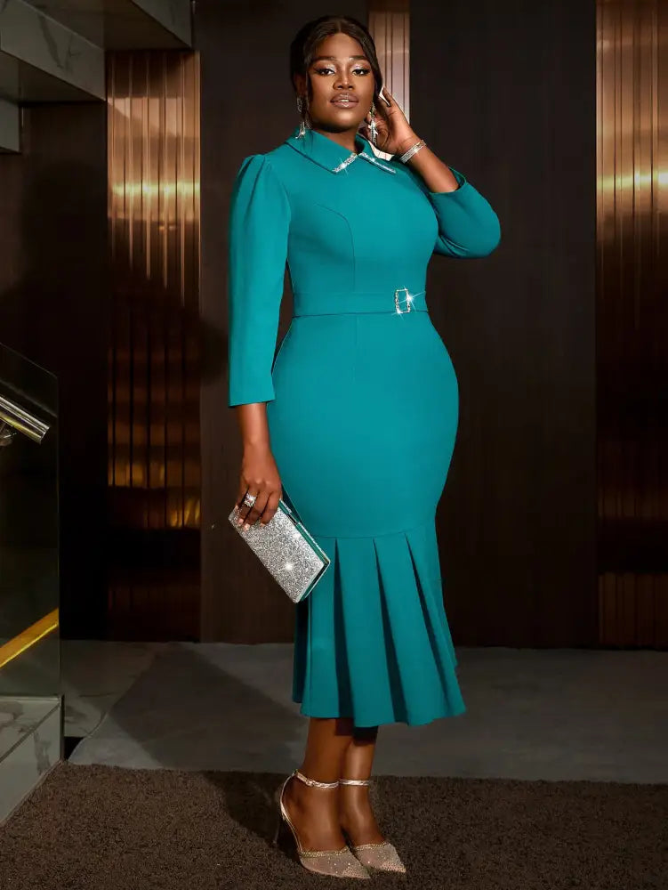 Elegant Church Dresses for Women Mermaid Long Sleeves