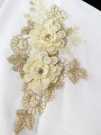 Elegant Sheath Dress for V Neck Lantern Three Quarter Sleeves