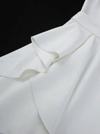 Elegant Slash Neck Dresses For Women White Bridal Gowns