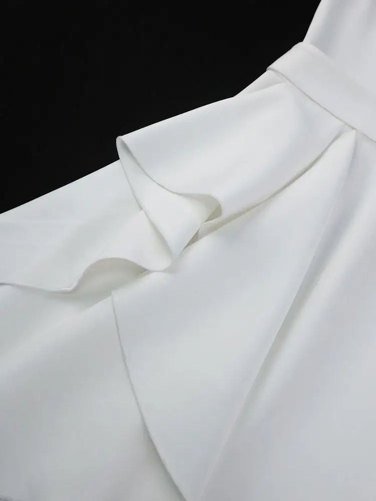 Elegant Slash Neck Dresses For Women White Bridal Gowns