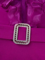 Elegant Wedding Guest Dresses Mesh Patchwork Beaded Split