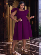Flying Sleeve Short  A Line Dress For Women