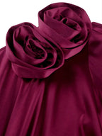 Formal Summer Wedding Guest Dresses 3D Flower One Shoulder