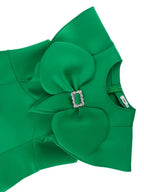 Green Dresses for Wedding Round Neck Butterfly A Line