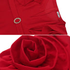 Green Fashion Dresses for Women O Neck Flower Short Sleeve