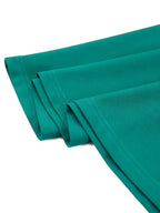 Green Short Sleeve A Line Dress with 3D Bow Design Emerald Green Dress