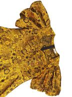 Jacquard A Line Dresses Short Lantern Sleeves Elegant Retro Party Event