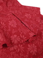 Jacquard Dress Women Formal Red Church Package Hip Dress