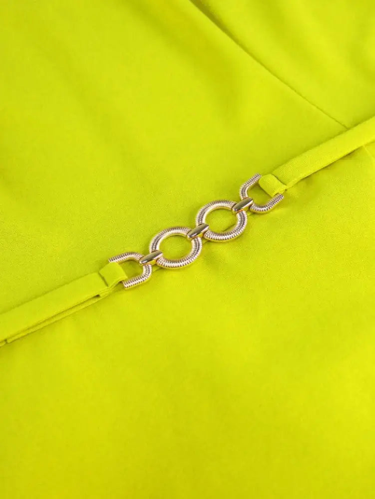 Light Green A Line Dress O Neck Cape Sleeve Classy Pleated