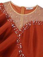 Luxury Dress Grace Embroidered Flares Butterfly Sleeve