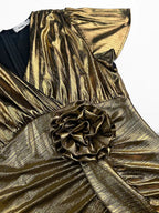 Metallic Dress for Women Formal Occasional Shiny Dress