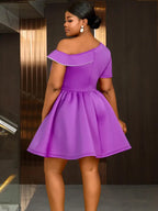 Mini Wedding Guest Dresses One Shoulder Flower Skirt