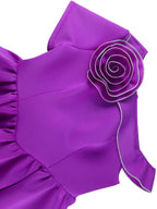 Mini Wedding Guest Dresses One Shoulder Flower Skirt