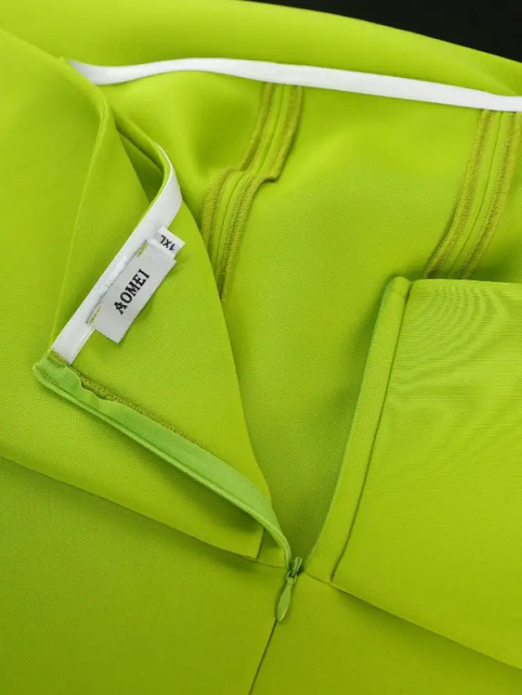 Off Shoulder Asymmetrical Dress Big Bow High Waist A Line