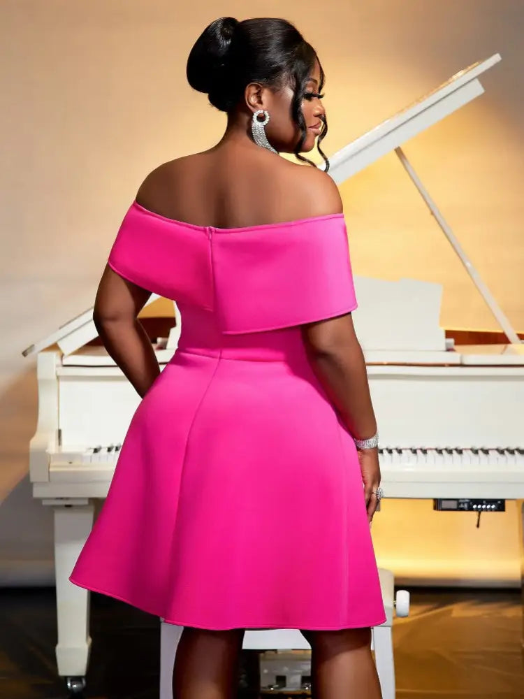Off Shoulder Party A-line Dress for Women