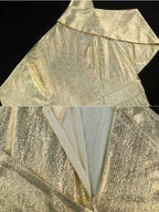 One Shoulder Dress Diagonal Collar Sleevesless Pleated