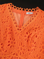 Orange Dresses for Women Formal Half Flare Sleeves Wedding Guest Outfits