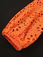 Orange Dresses for Women Formal Half Flare Sleeves Wedding Guest Outfits