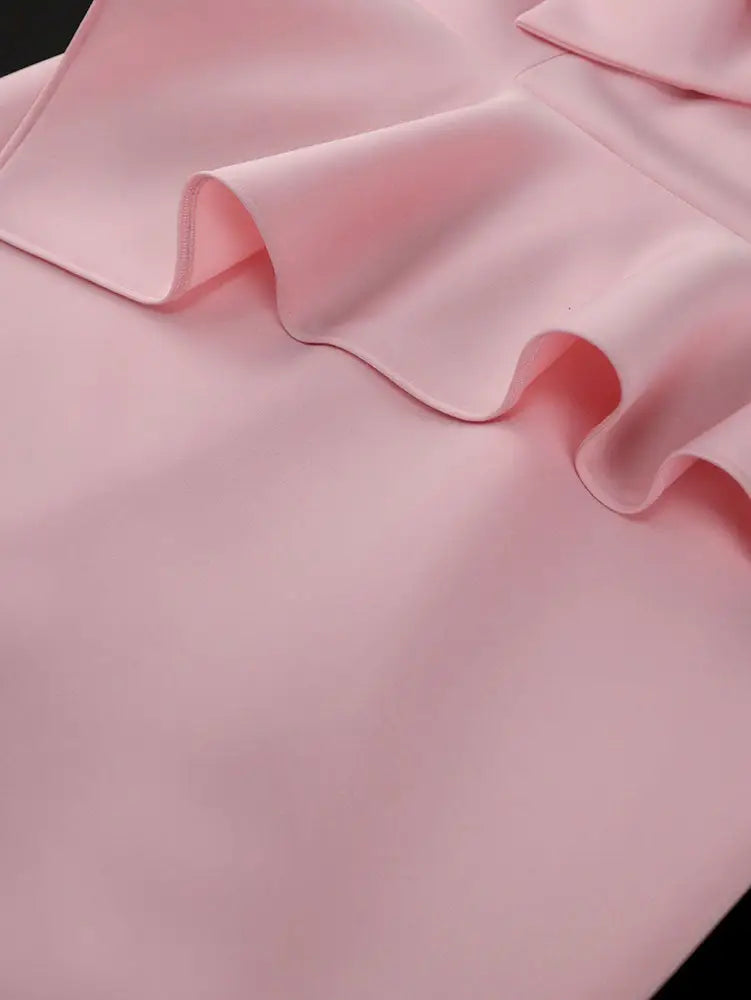 Pink Long Dresses for Women Formal Salsh Neck Wedding Guest Dress