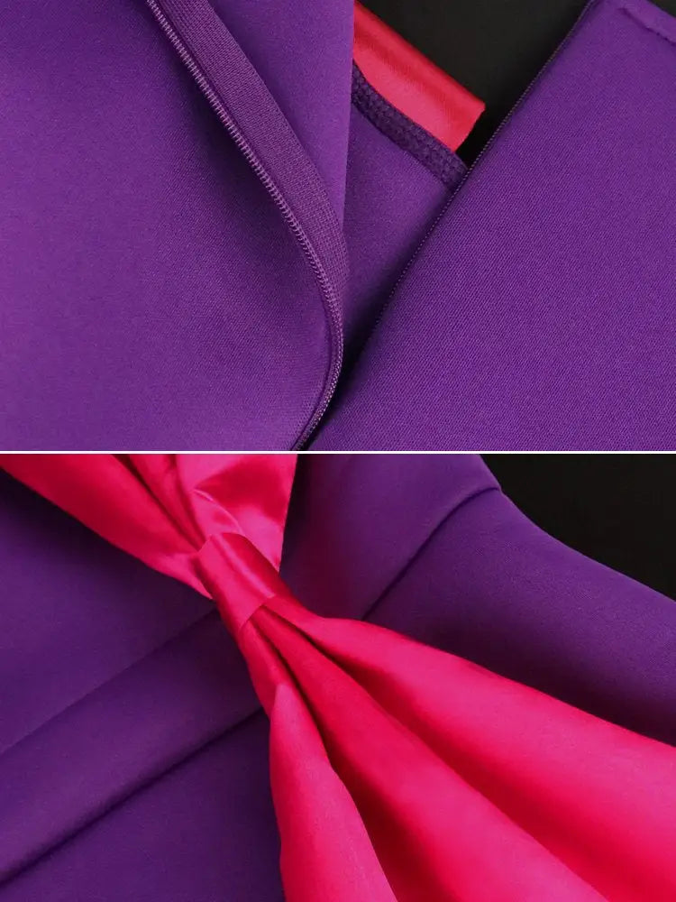 Plus Size Birthday Dresses Women Big Bow Bodycon Dress