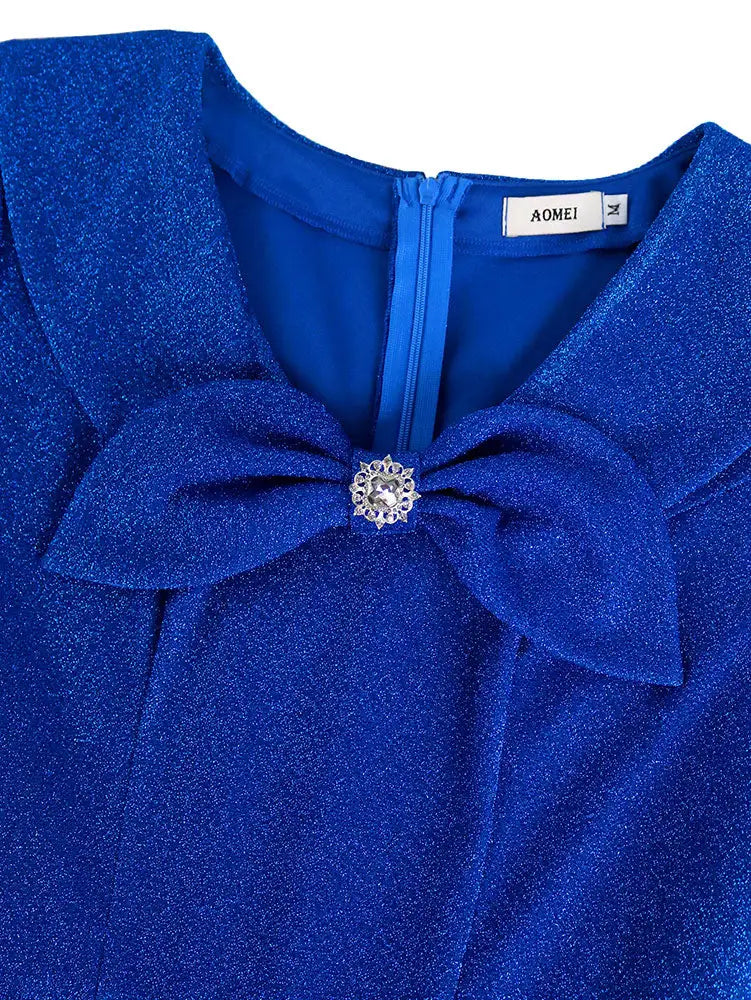 Royal Blue Formal Dress A Line Gown Long Church Dresses