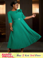 Sexy St Patricks Day Dress Emerald Green 3D Flower Pleated Flirty