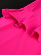 Sheath Midi Dress V Neck Lantern Sleeves Appliques Peplum