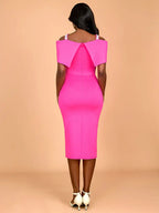 Summer Wedding Guest Dress African Off Shoulder Club Skirt