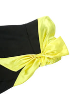 Summer Wedding Guest Dress Bow Strapless Graduation Dress