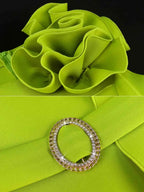Tank Dress O Neck Sleeveless Appliques Ruffles A Line
