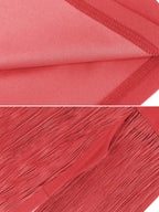 Tassel Party Dresses Tulle V Neck Birthday Wear for Ladies